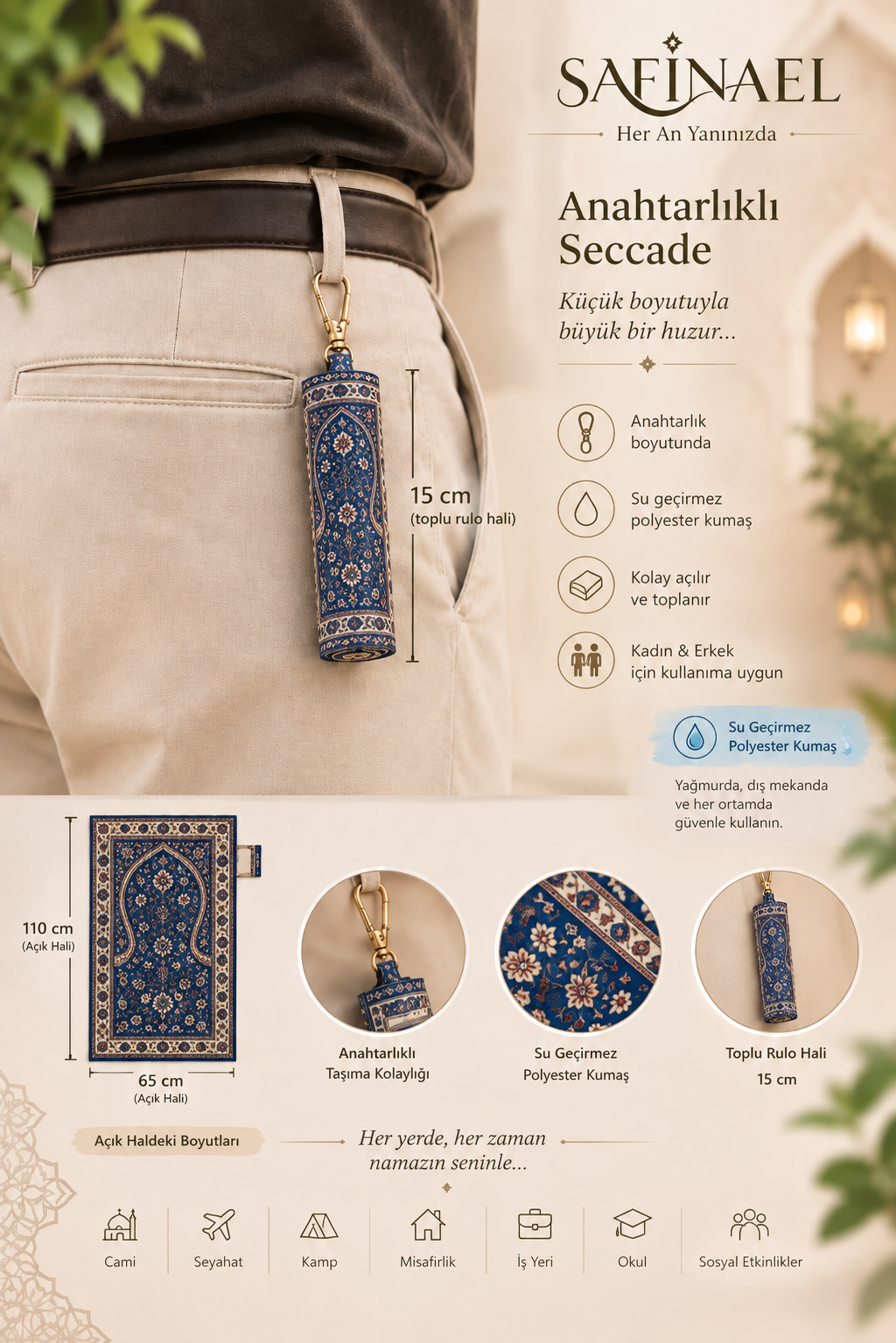Safinael Anahtarlıklı Seccade