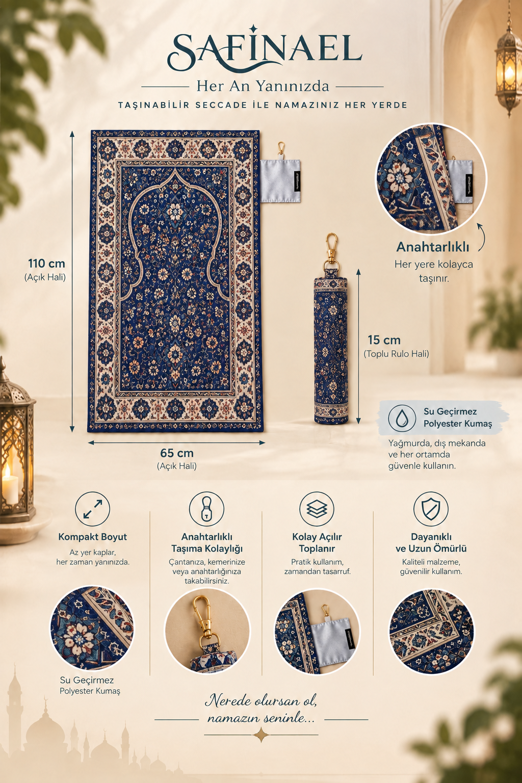 Safinael Anahtarlıklı Seccade