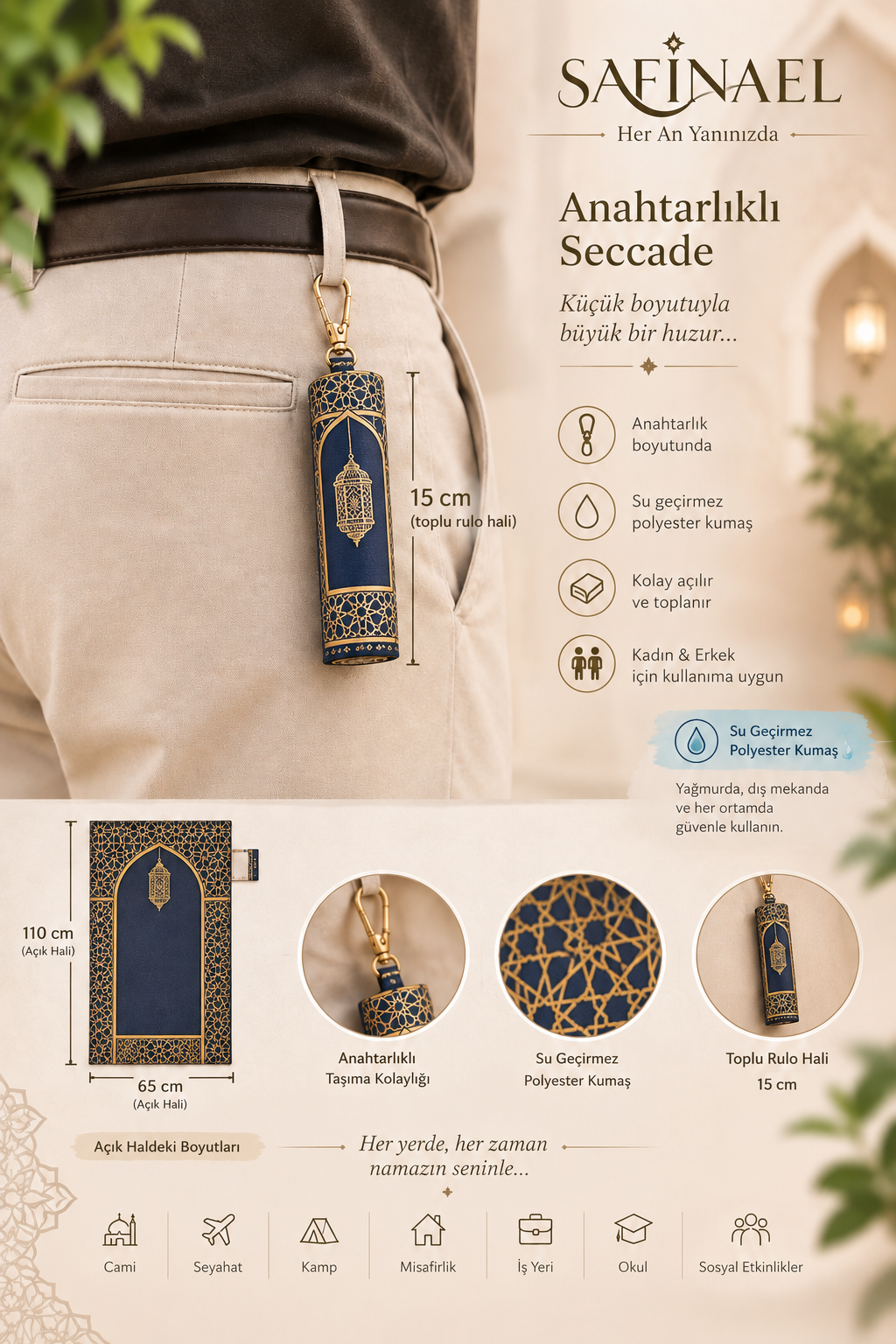 Safinael Anahtarlıklı Seccade