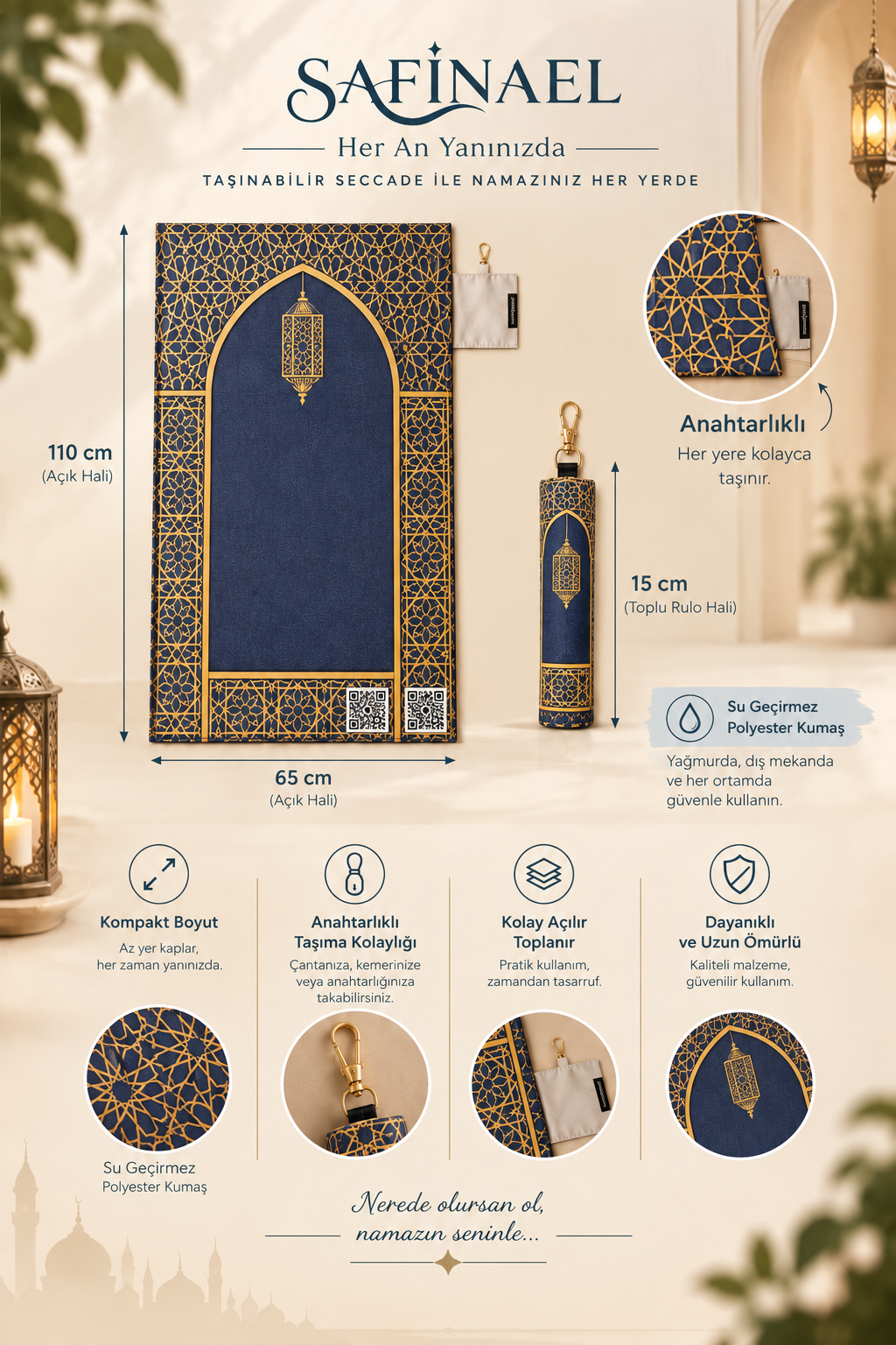 Safinael Anahtarlıklı Seccade