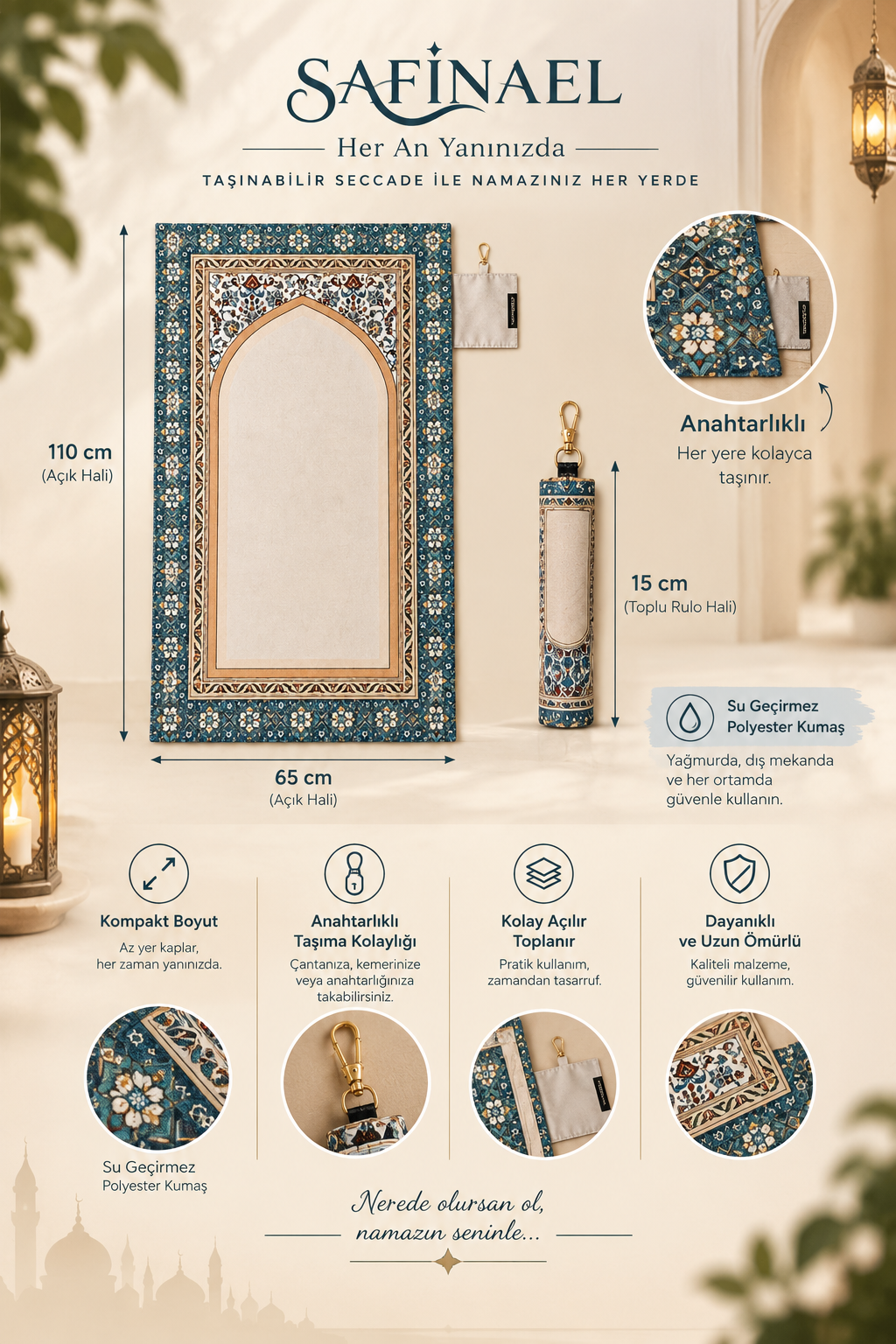 Safinael Anahtarlıklı Seccade - Safinael